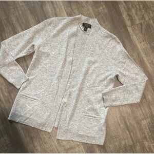 Cashmere Sweater Charter Club Light Gray 100% Cashmere Cardigan
